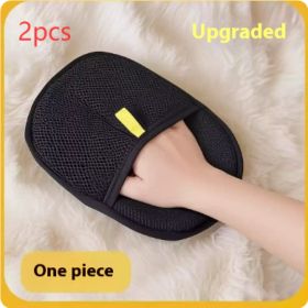 Pet Hair Remover Mitt Pet Hair Remover Gloves Deshedding Brush Glove For Dog Cat Rabbit With Long Short Curly Hair (Option: Hair Removal Gloves-2PCS)